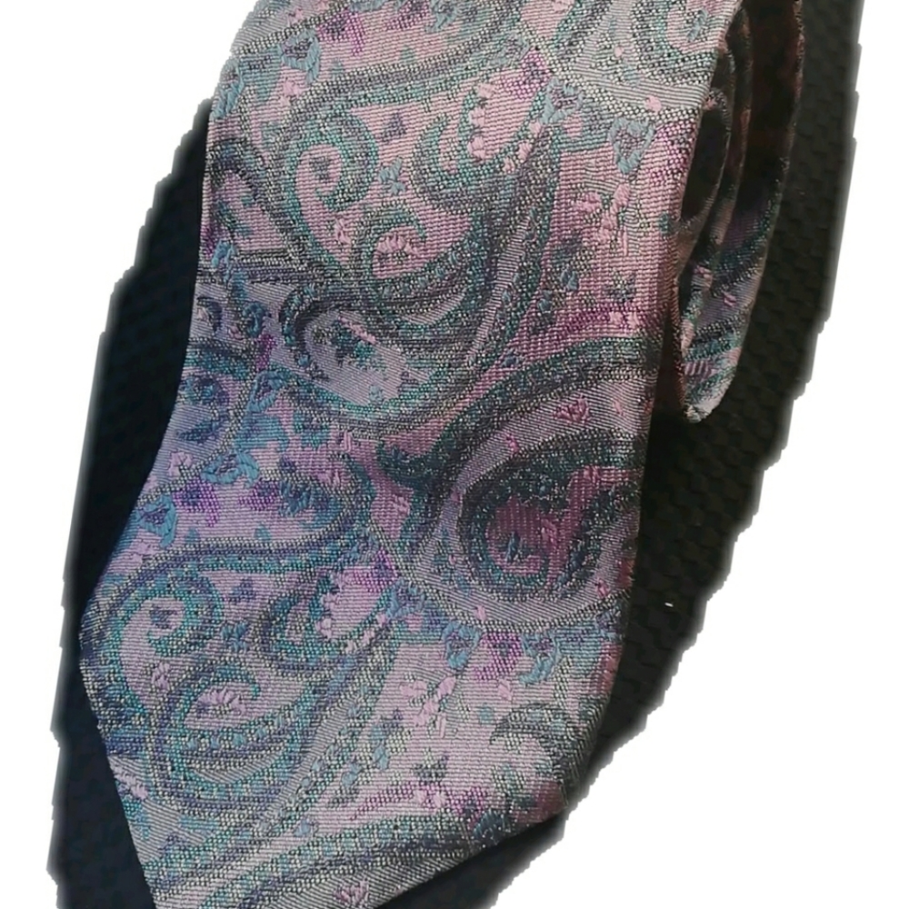 Vintage paisley Yves Saint Laurent neckwear tie